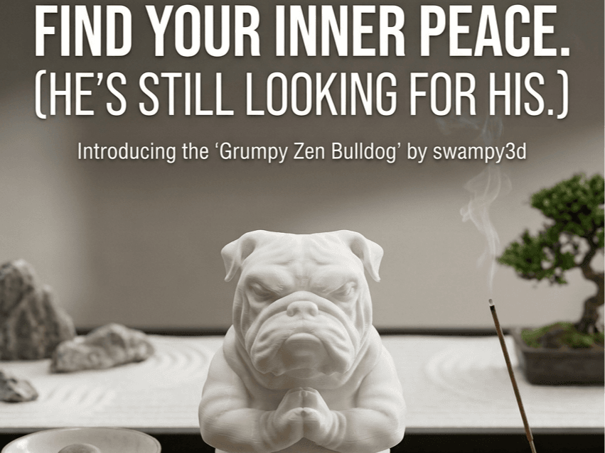 Grumpy Zen Bulldog