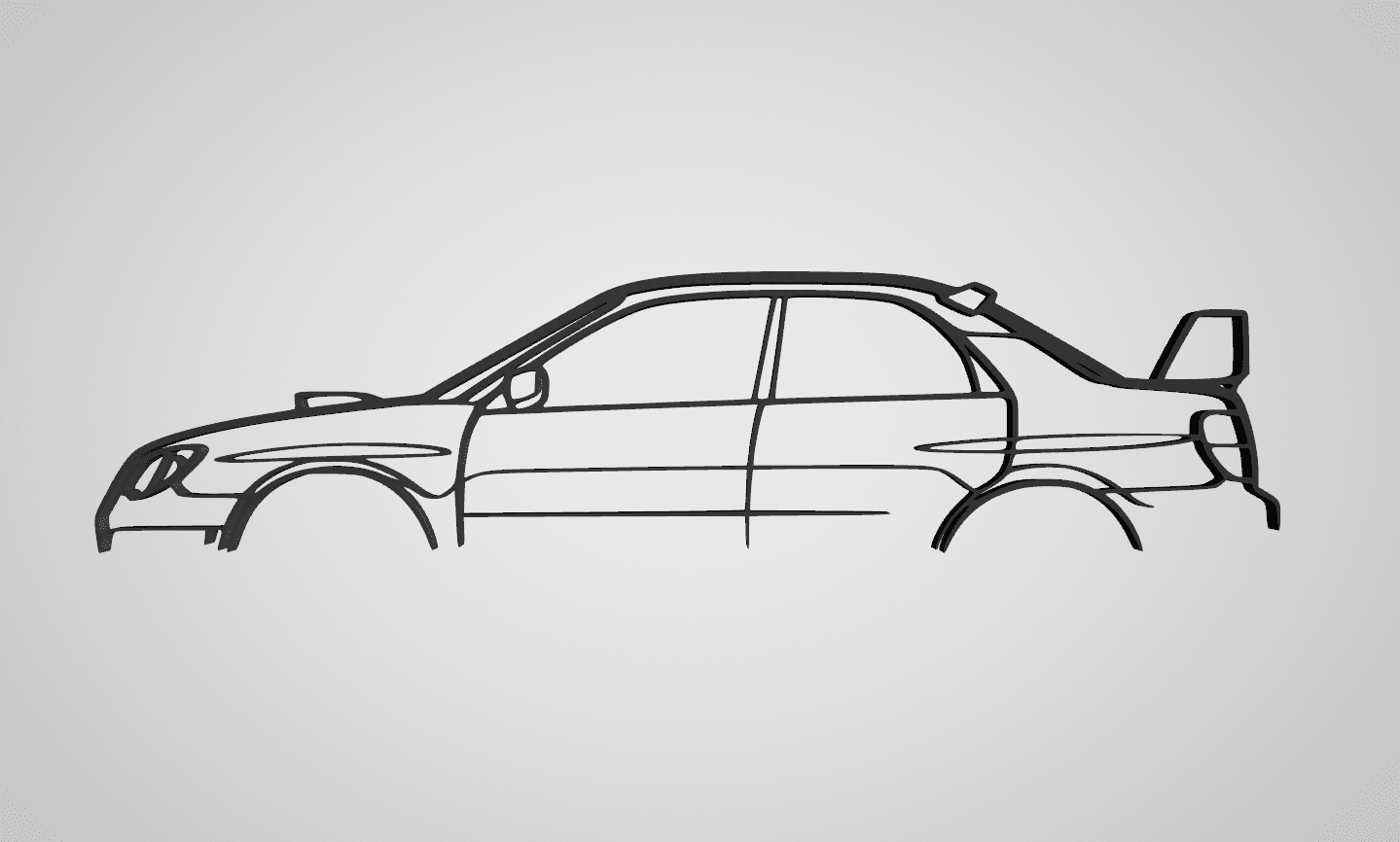 2D art Subaru WRX STI GD