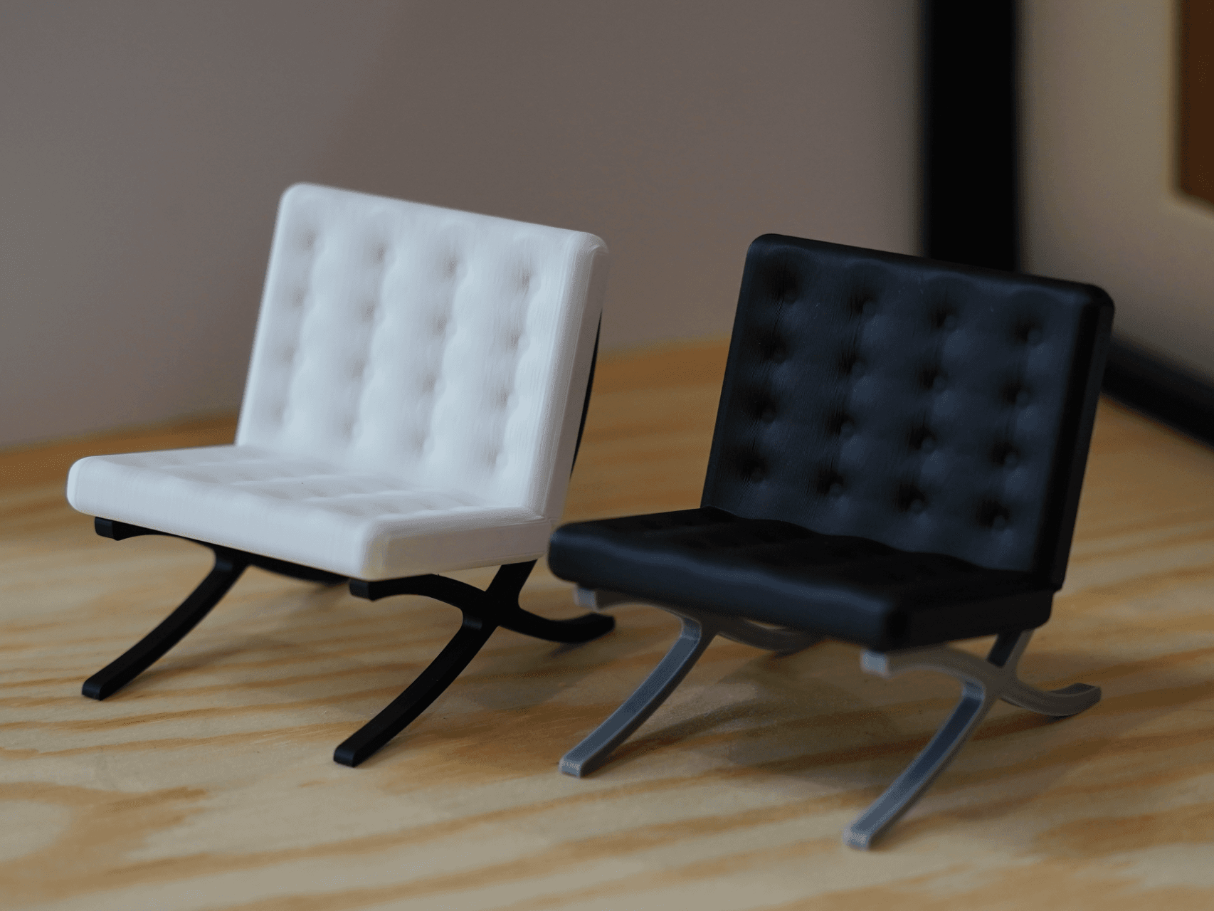 Mini Lounge Chair Inspired by Barcelona Chair