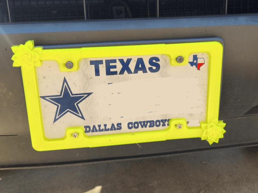 Lotus license plate frame