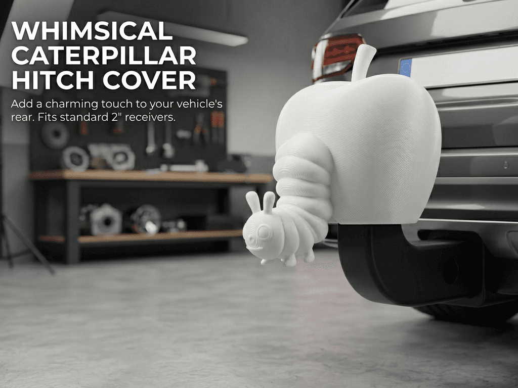 Caterpillar Apple Hitch Cover for 2-Inch Receivers