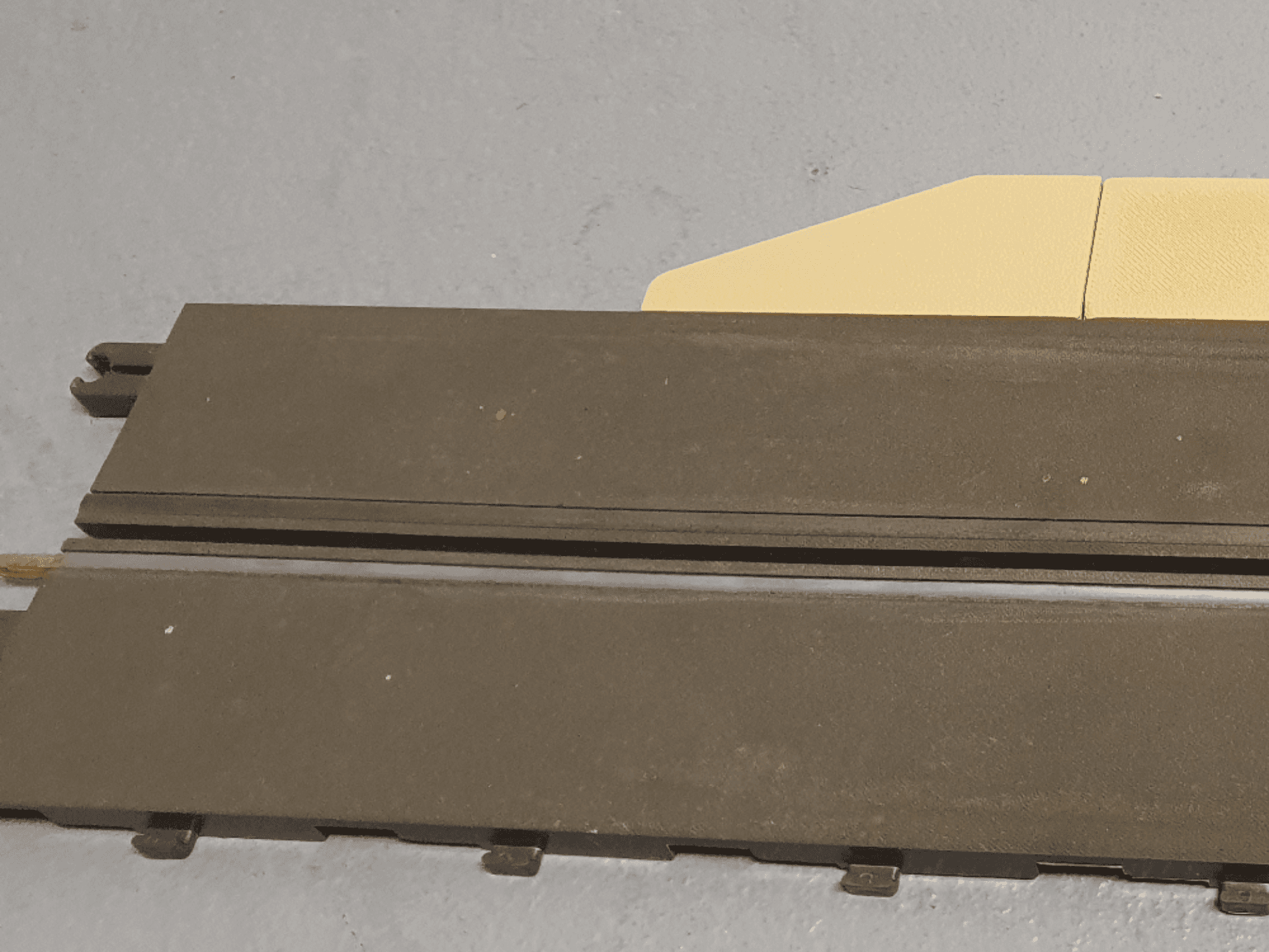 End of the curb for Stabo racetrack