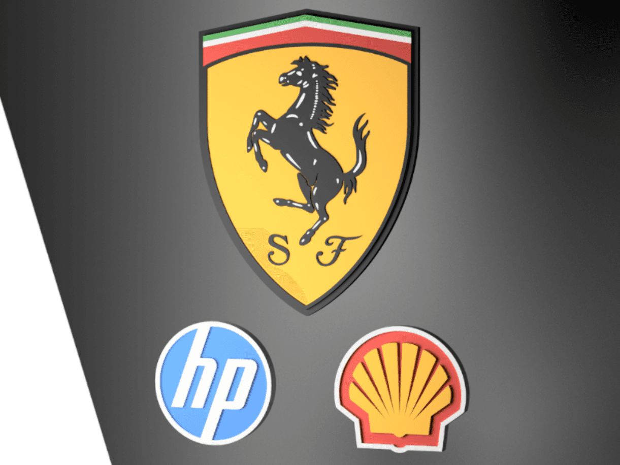 Ferrari Formula 1 Team Emblem [WITH SPONSORS]