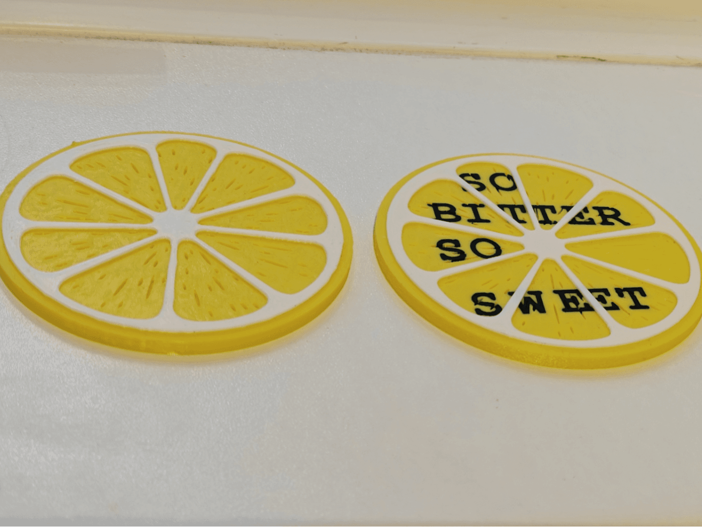 Lemon slice coaster - So bitter so sweet