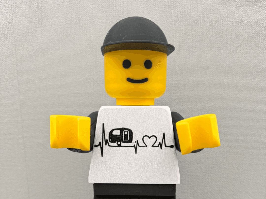 Camping mit Herz Brickman 20cm Figur