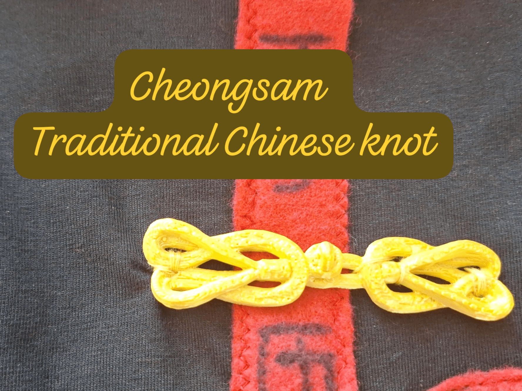 Knot’up – Printable Cheongsam Knot Button