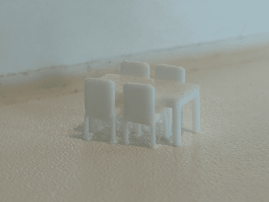 1:100 Scale 4-Person Dining Table