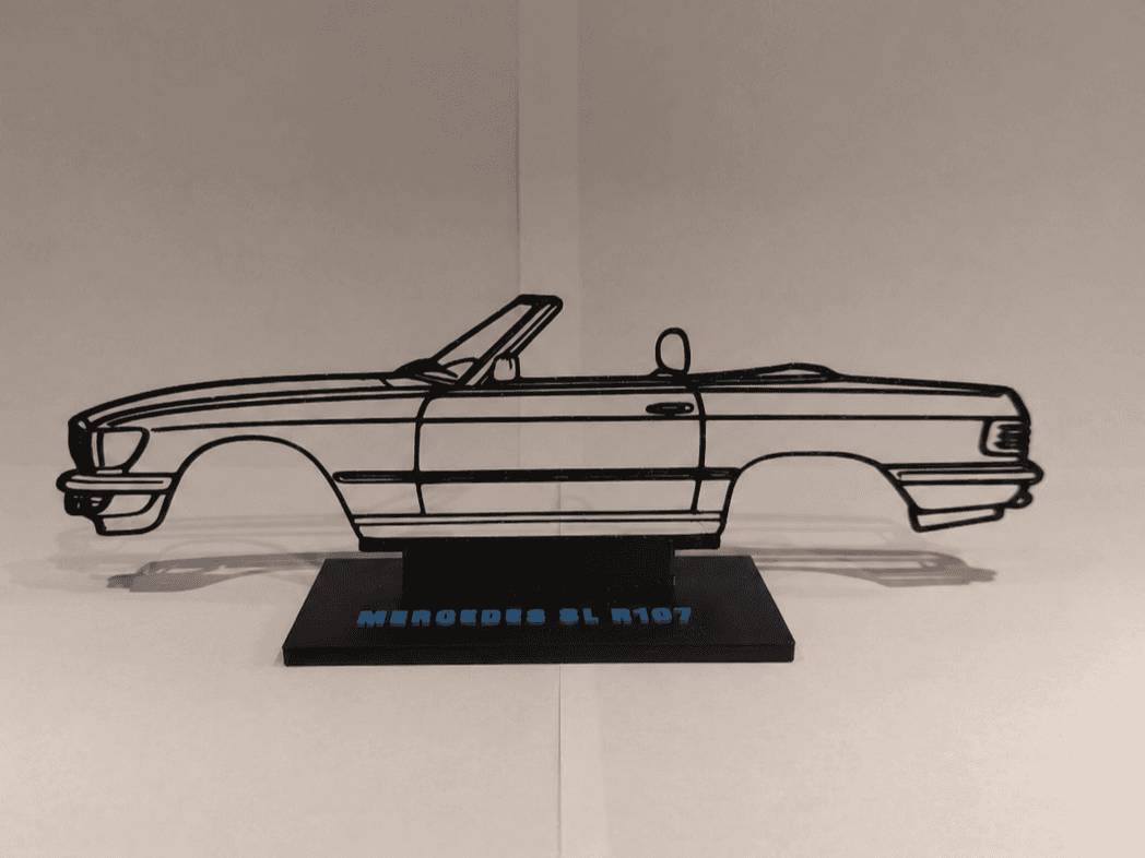 Silhouette Mercedes SL R107