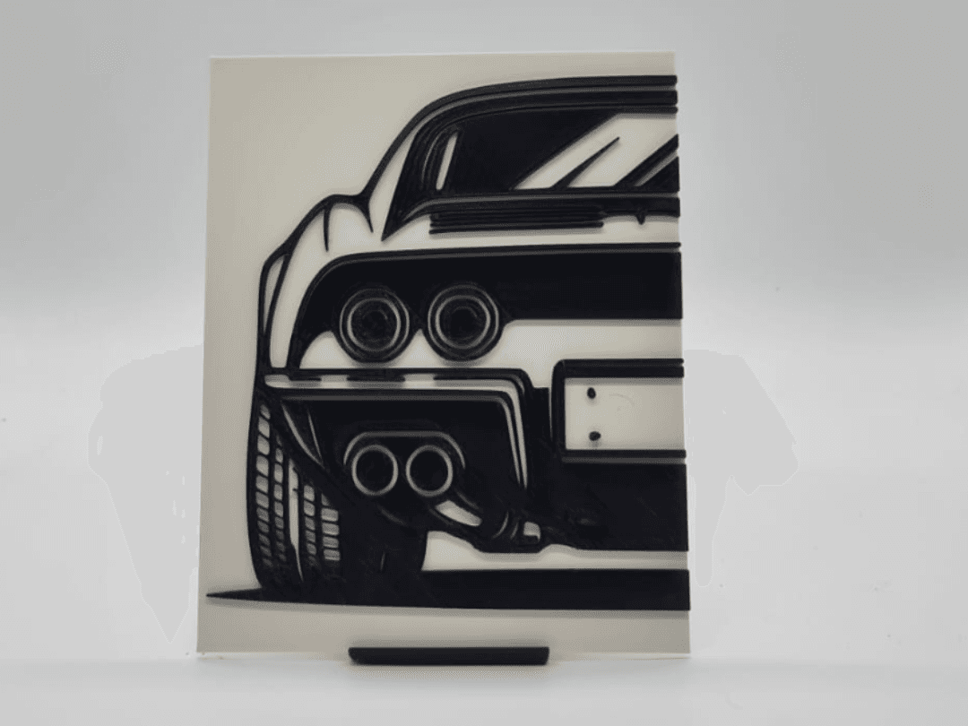2D Wall Art 69er Corvette Stingray