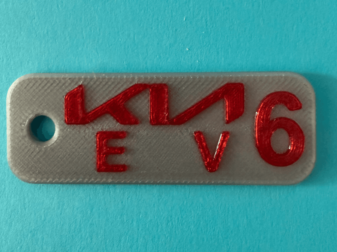 Kia EV6 Modern Logo Keychain 