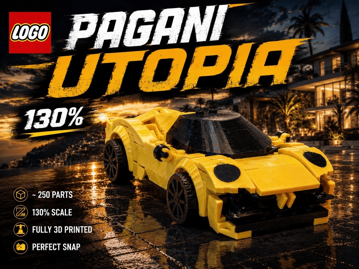 Legos Pagani Utopia Speed Champion