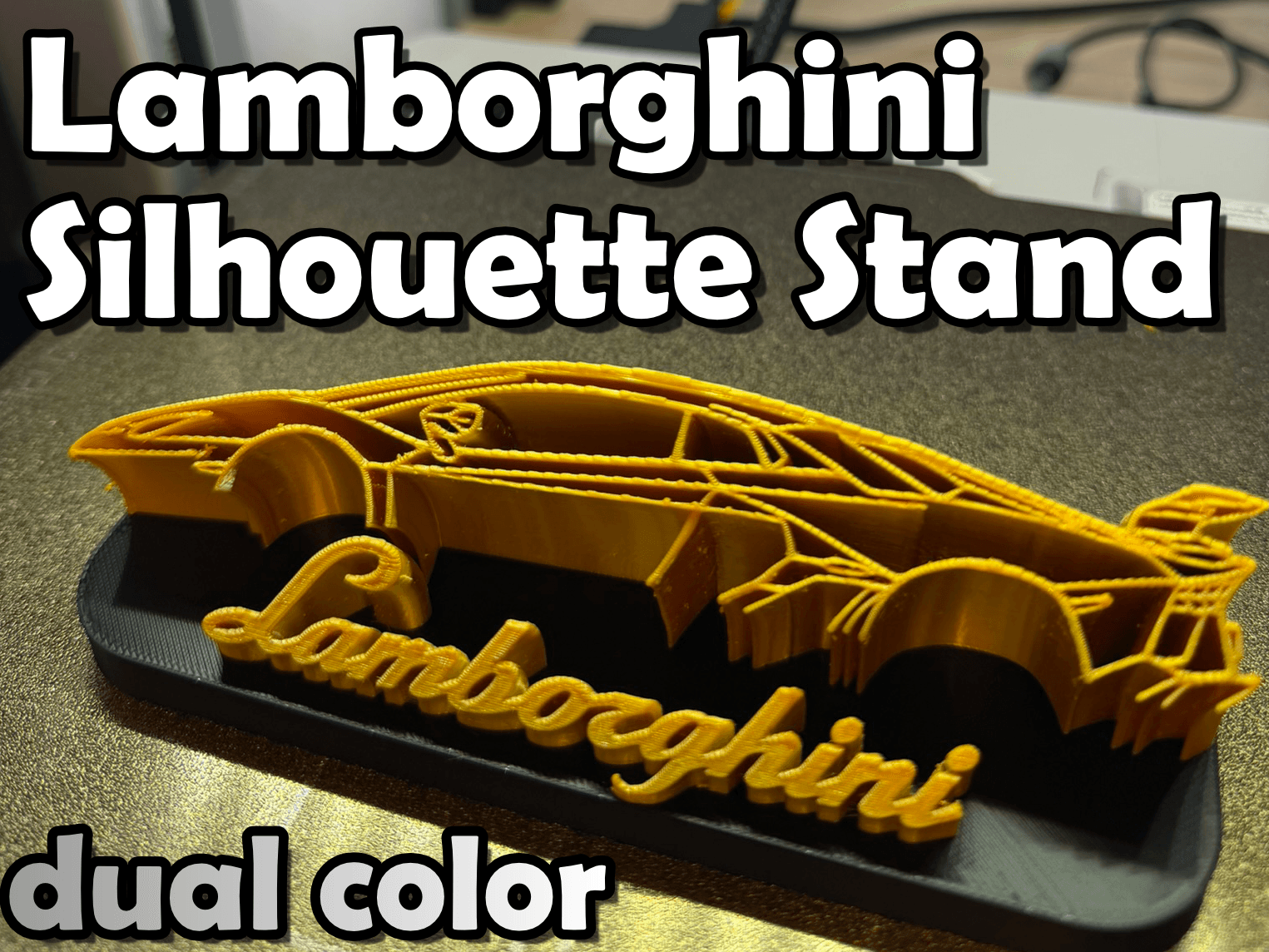 Lamborghini Silhouette Logo Stand