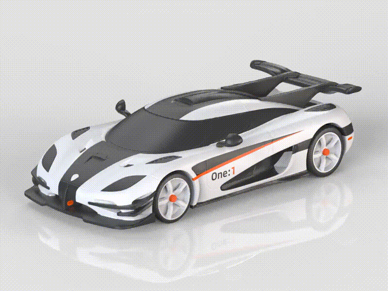 【Koenigsegg】科尼赛克 One:1 全球首款兆瓦级超跑 公路车 组装/轮胎可动