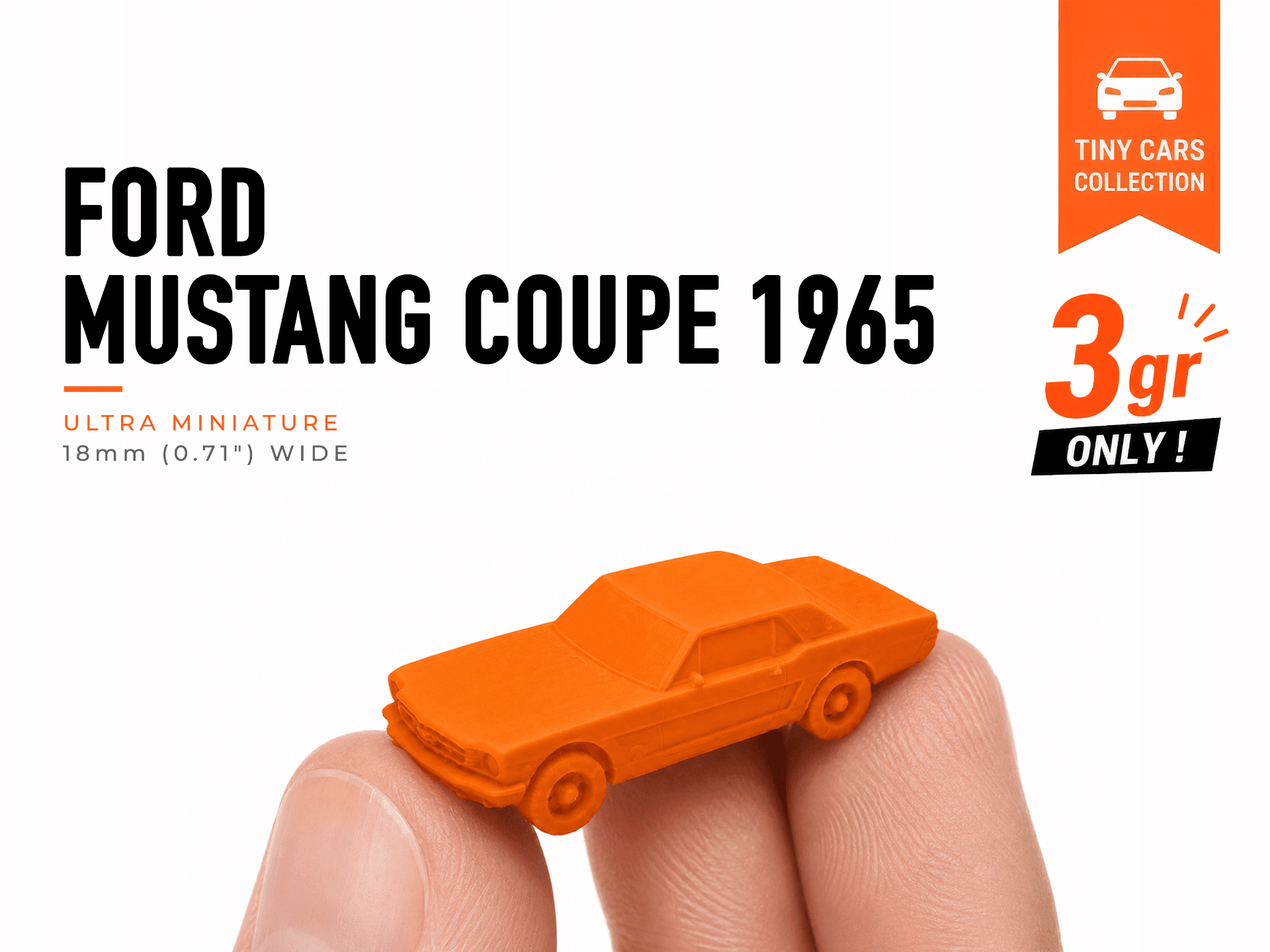 Tiny Ford Mustang Coupe 196 - Mini Cars Series