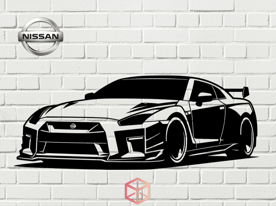 NISSAN GTR - 2D WALL ART #2