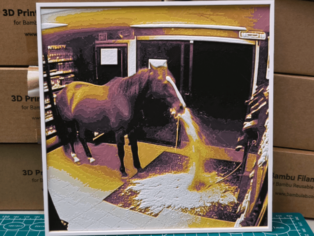 Horse Vomiting Violently In Convenience Store Art