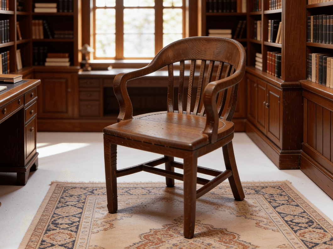 Miniature Banker's Barrister's Office Chair