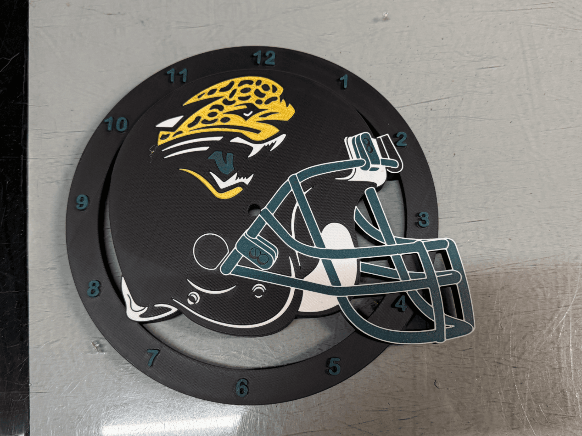 Jacksonville Jaguars Helmet Clock