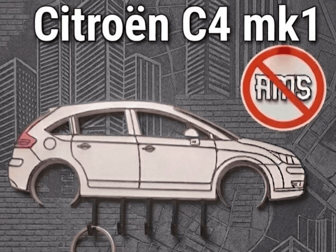 Citroen C4 4door mk1 silhouette key hanger