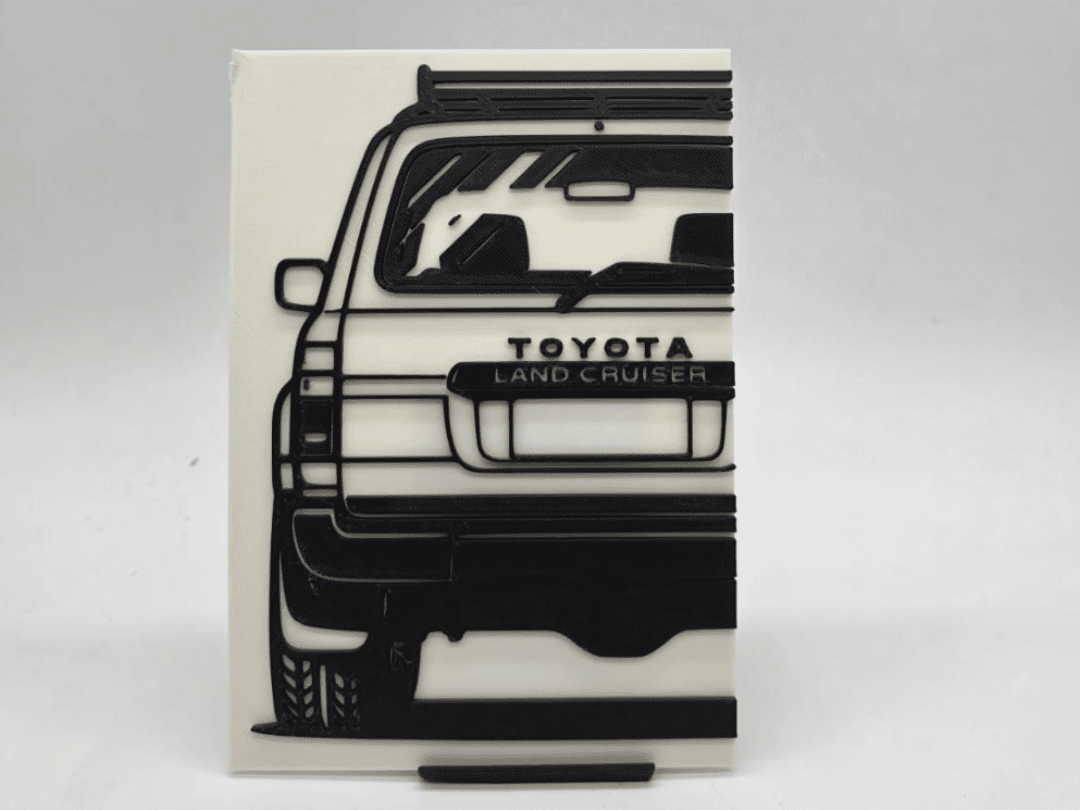 2D Wall Art Toyota Landcruiser HDJ80