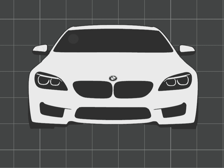 Car Keychain - BMW M6 (gen. F12)