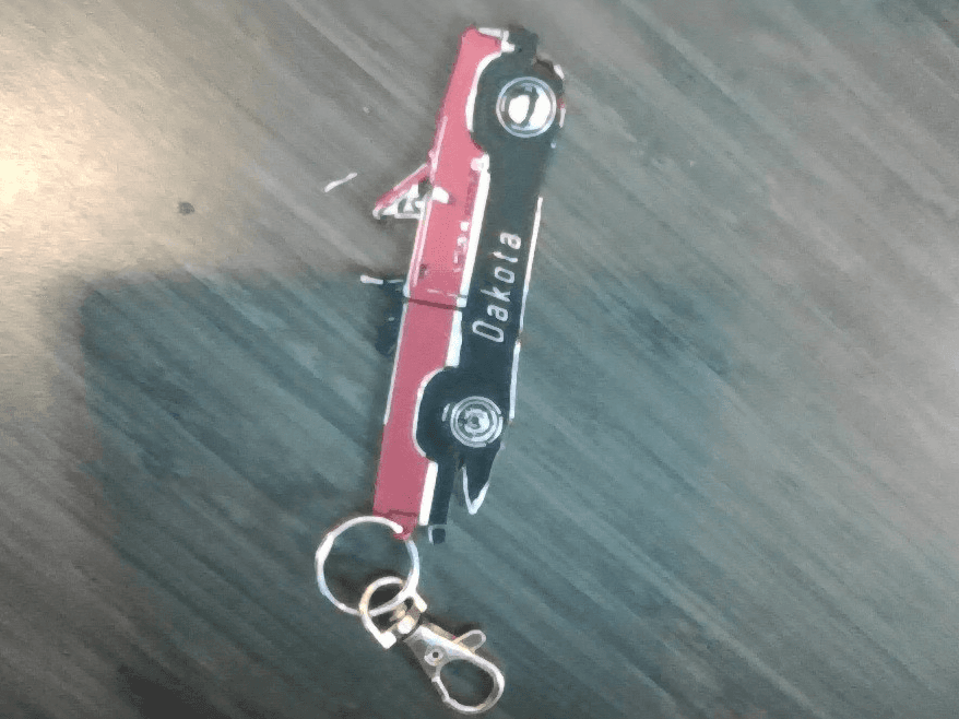 Dodge Dakota Convertible Keychain
