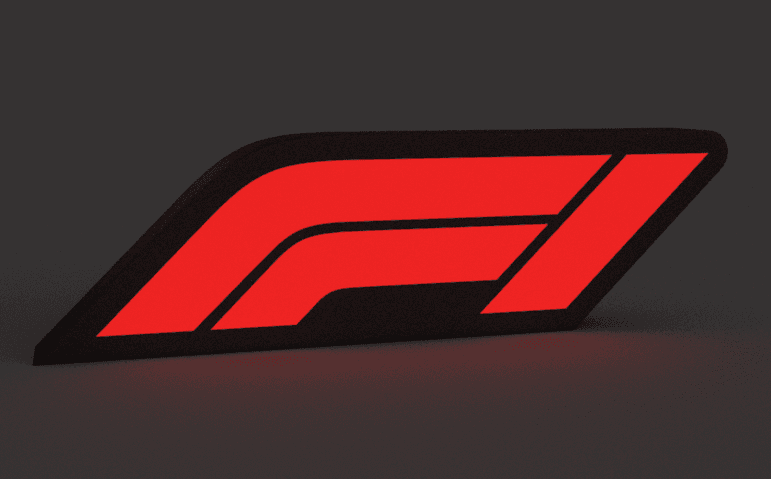 F1 logo light box