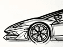 Lamborghini Wand Bild