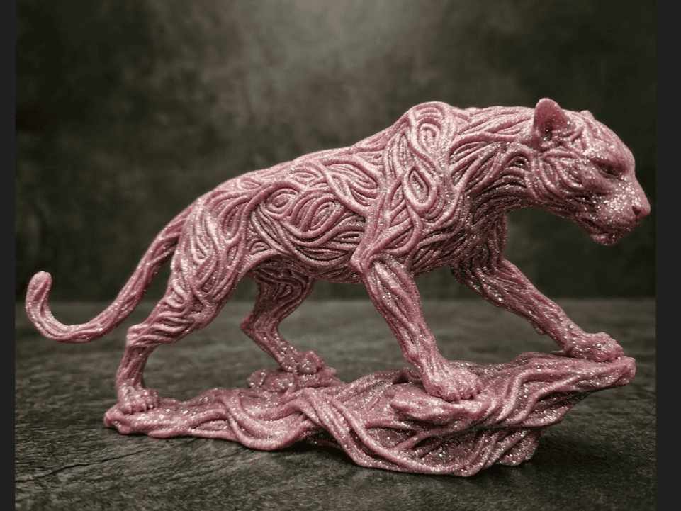 Swirling Lattice Panther - Solid Variant