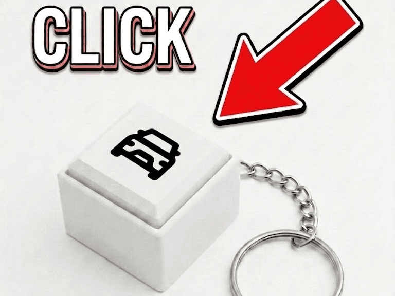 Car Fidget Clicker Keychain