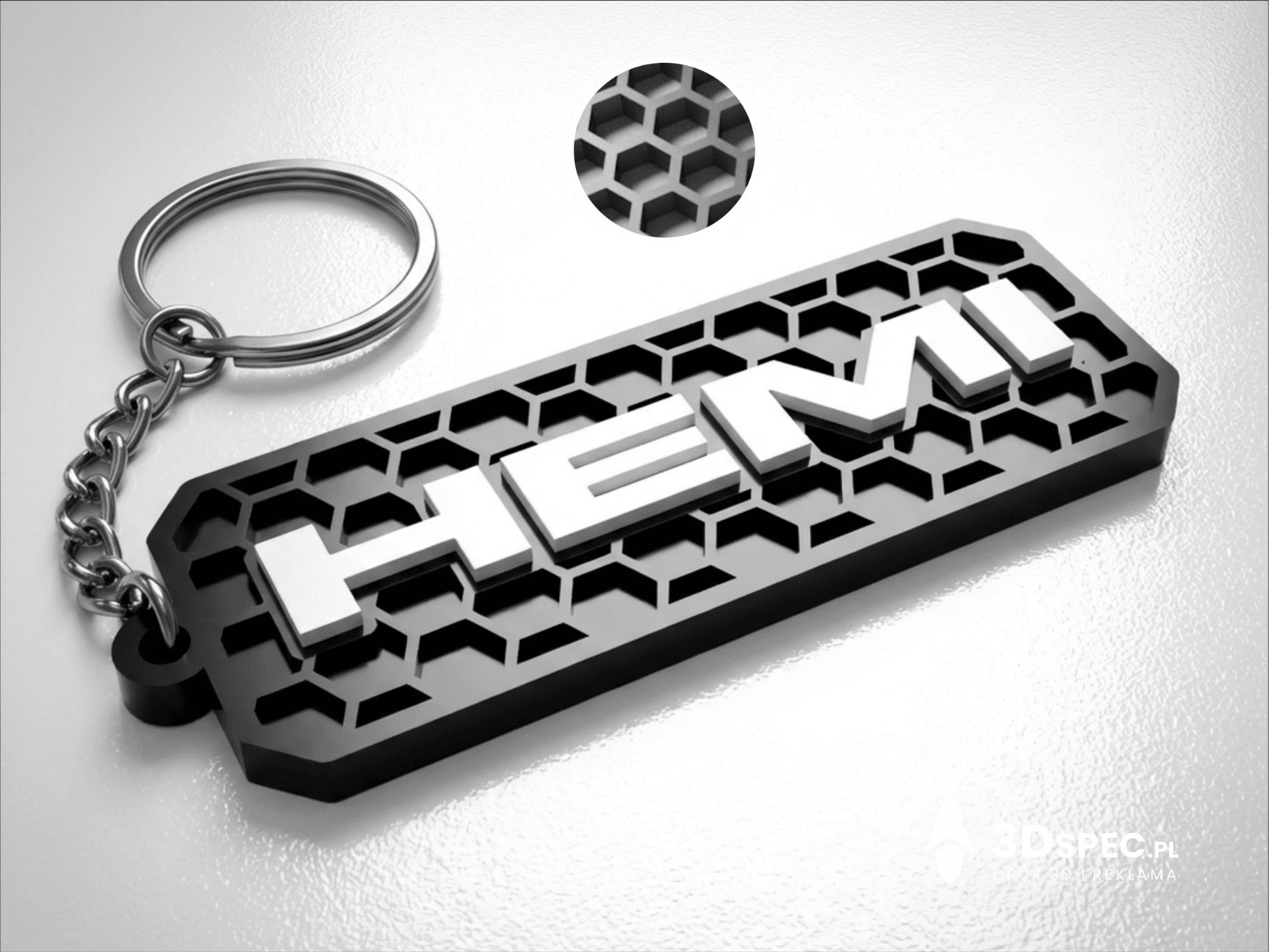 HEMI logo keychain