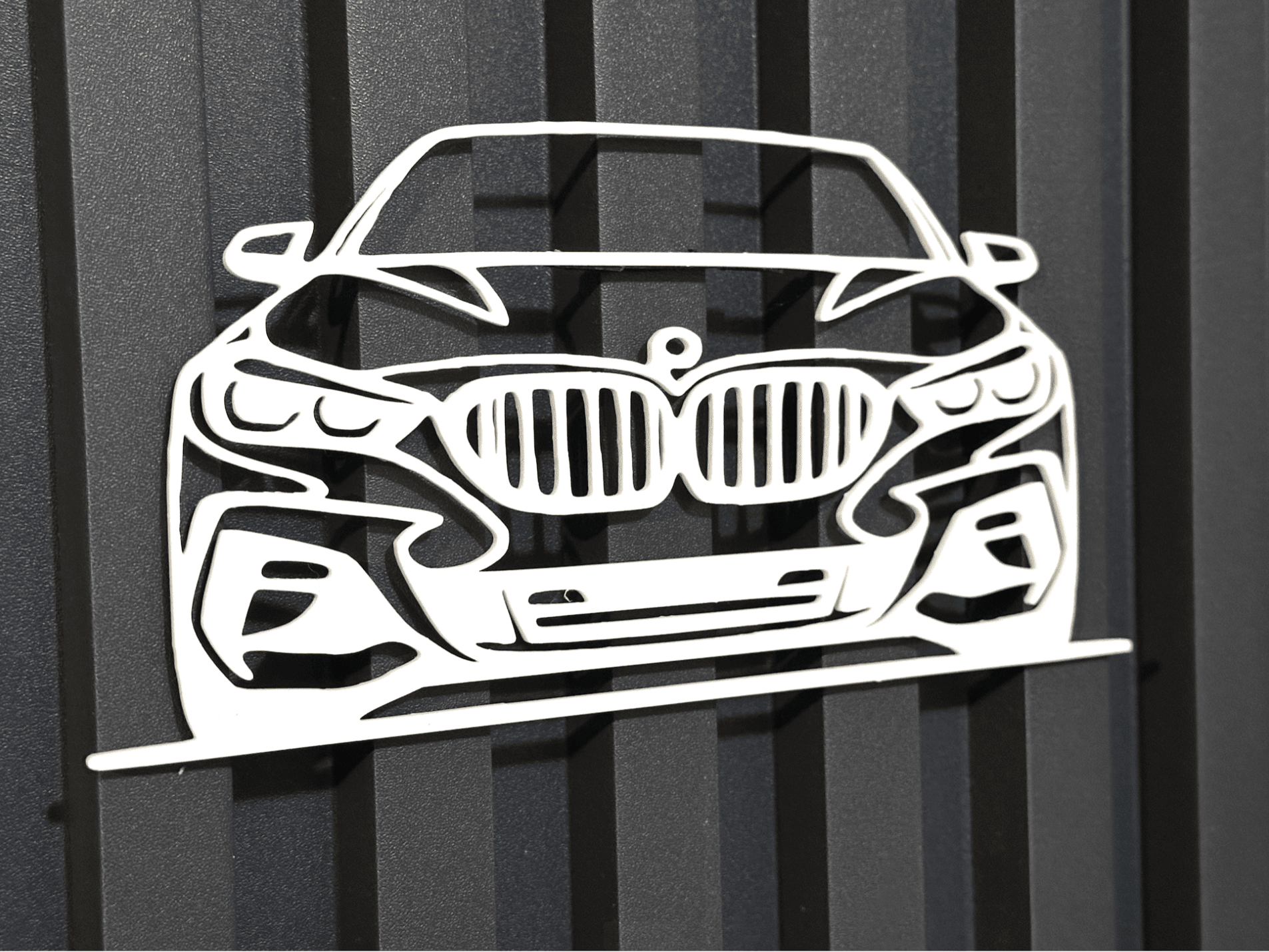 BMW Z4 Silhouette - Front View Wall Art