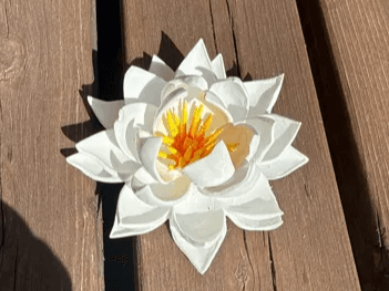 Lotus flower sculpture - wall mountable -SCALABLE!