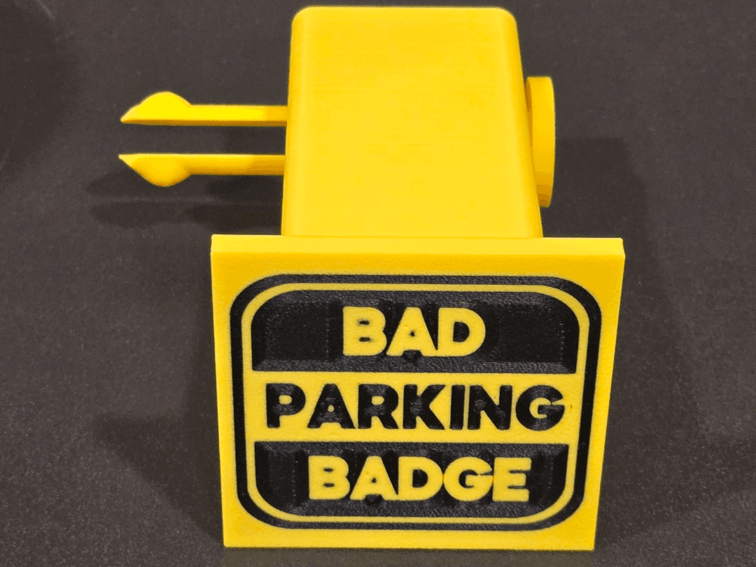 Bad Parking Badge 2" hitch cover