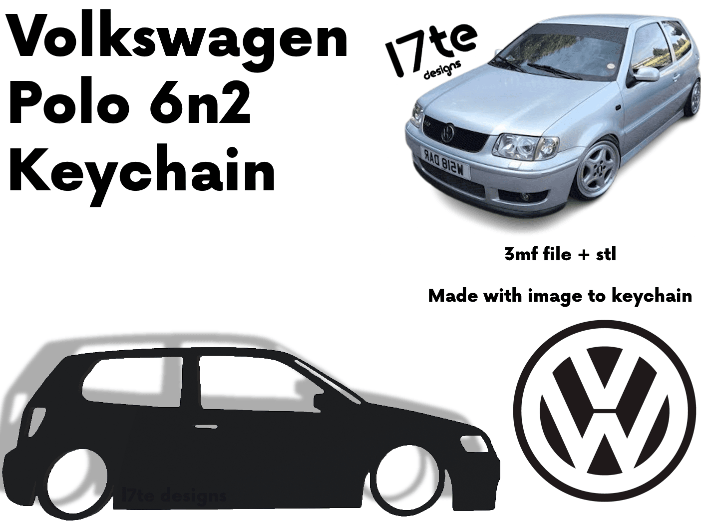 Volkswagen Polo 3 Facelift/6n2 Keychain 