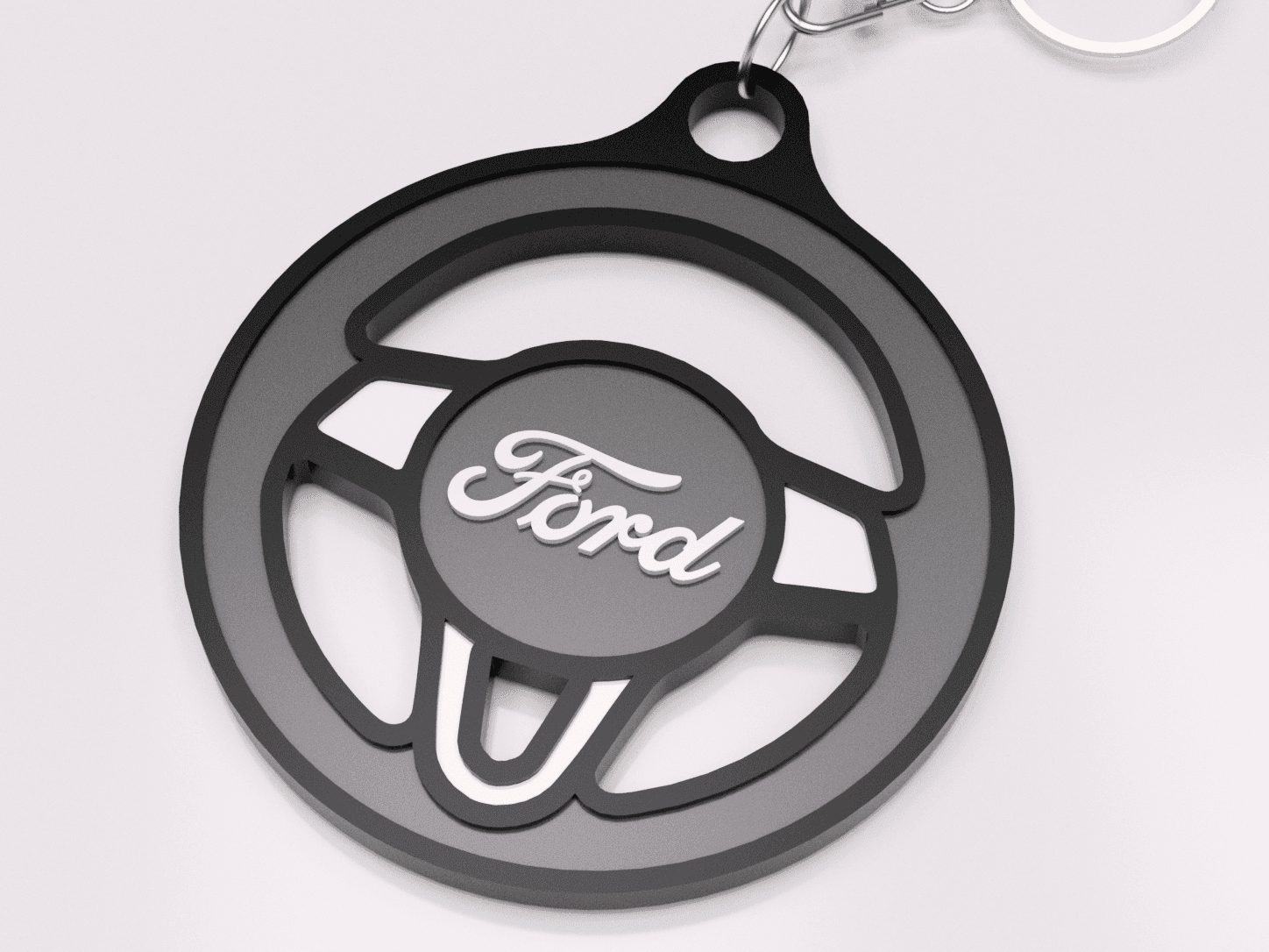 Ford Steering Wheel Keychain