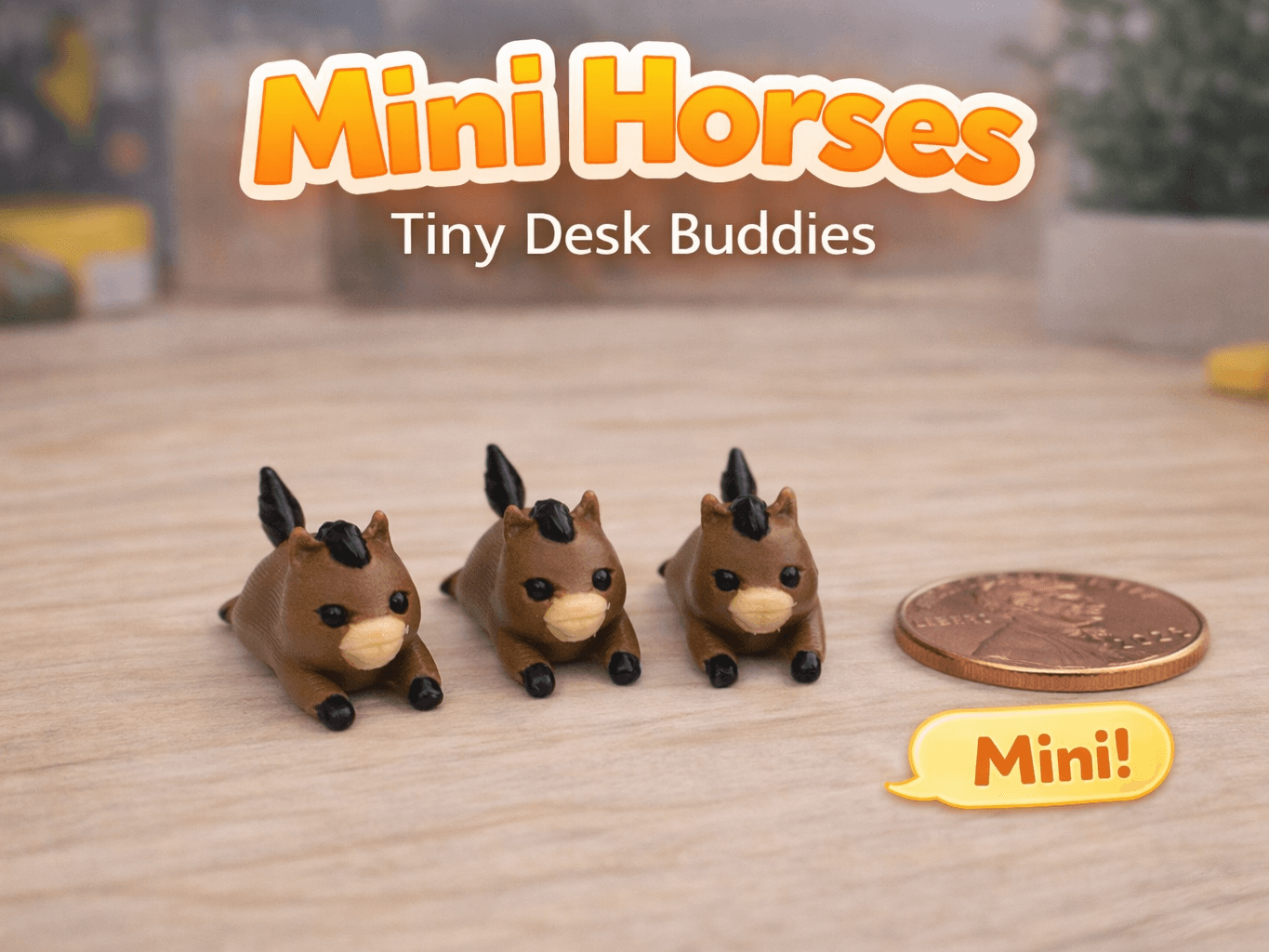 Mini Horse – Tiny Cute Desk Buddy