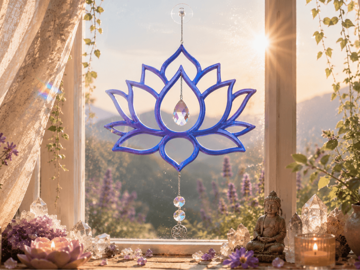 Lotus Sonnenfänger Fensterdeko