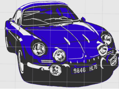 Renault Alpine A110 - Iman & Llavero 3D
