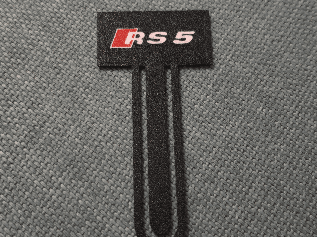 Segnalibro Audi RS5 auto supercar Minimal logo art