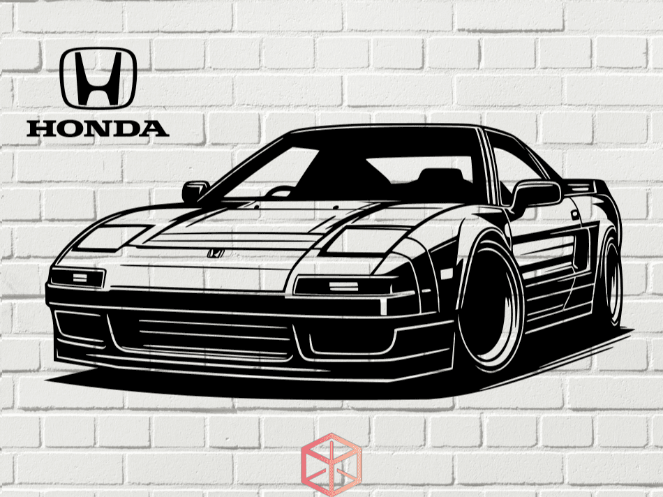 HONDA NSX VINTAGE - 2D WALL ART #3