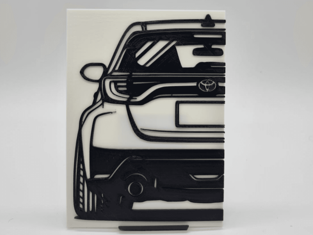 2D Wall Art Toyota Yaris 2020 GR