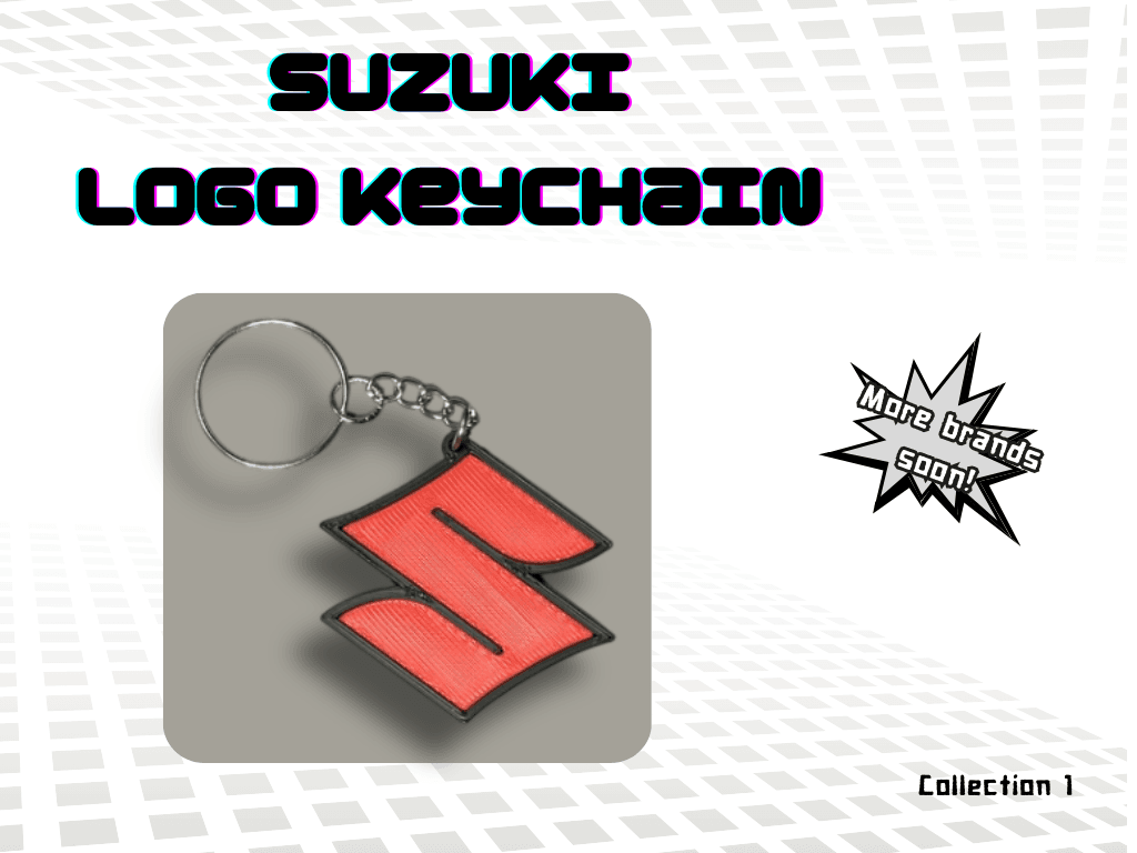 Suzuki logo keychain