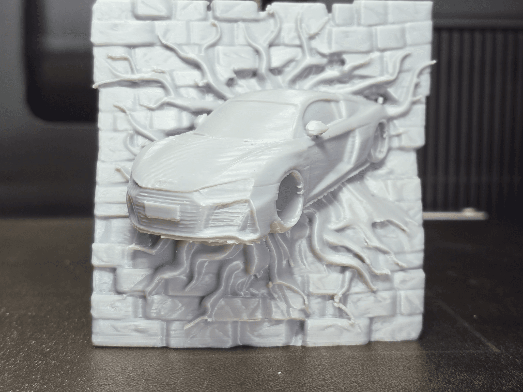 Audi r8 relief and stand