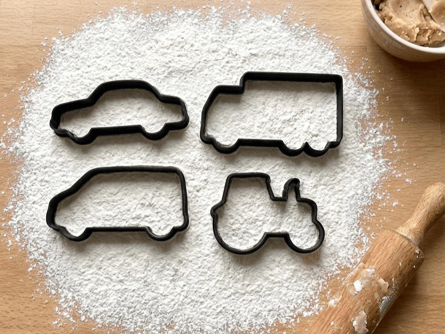 Set of Vehicles cookie cutters