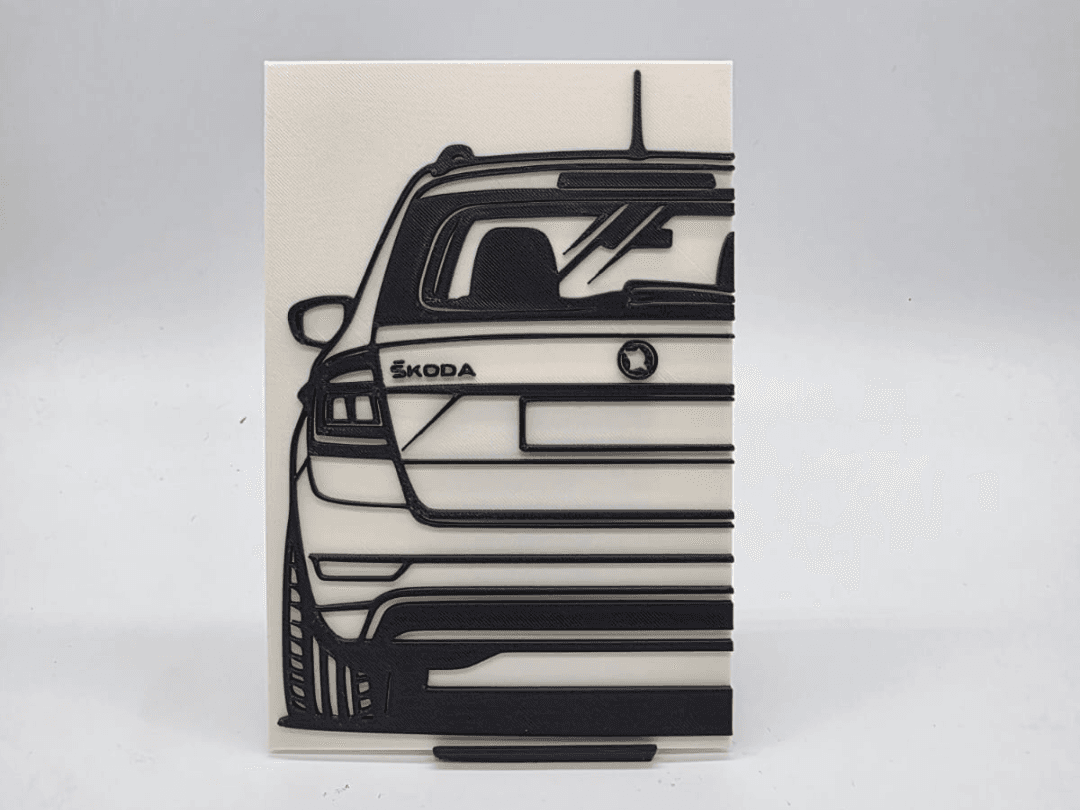 2D Wall Art Skoda Fabia Kombi 2015