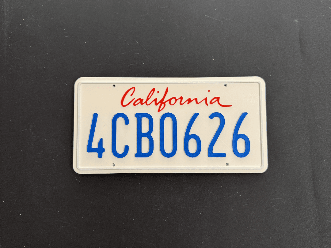 Fast and Furious License Plate - Dom's RX7