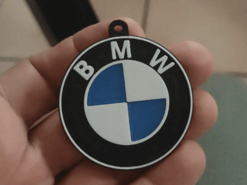 portachiavi bmw scritte in rilievo
