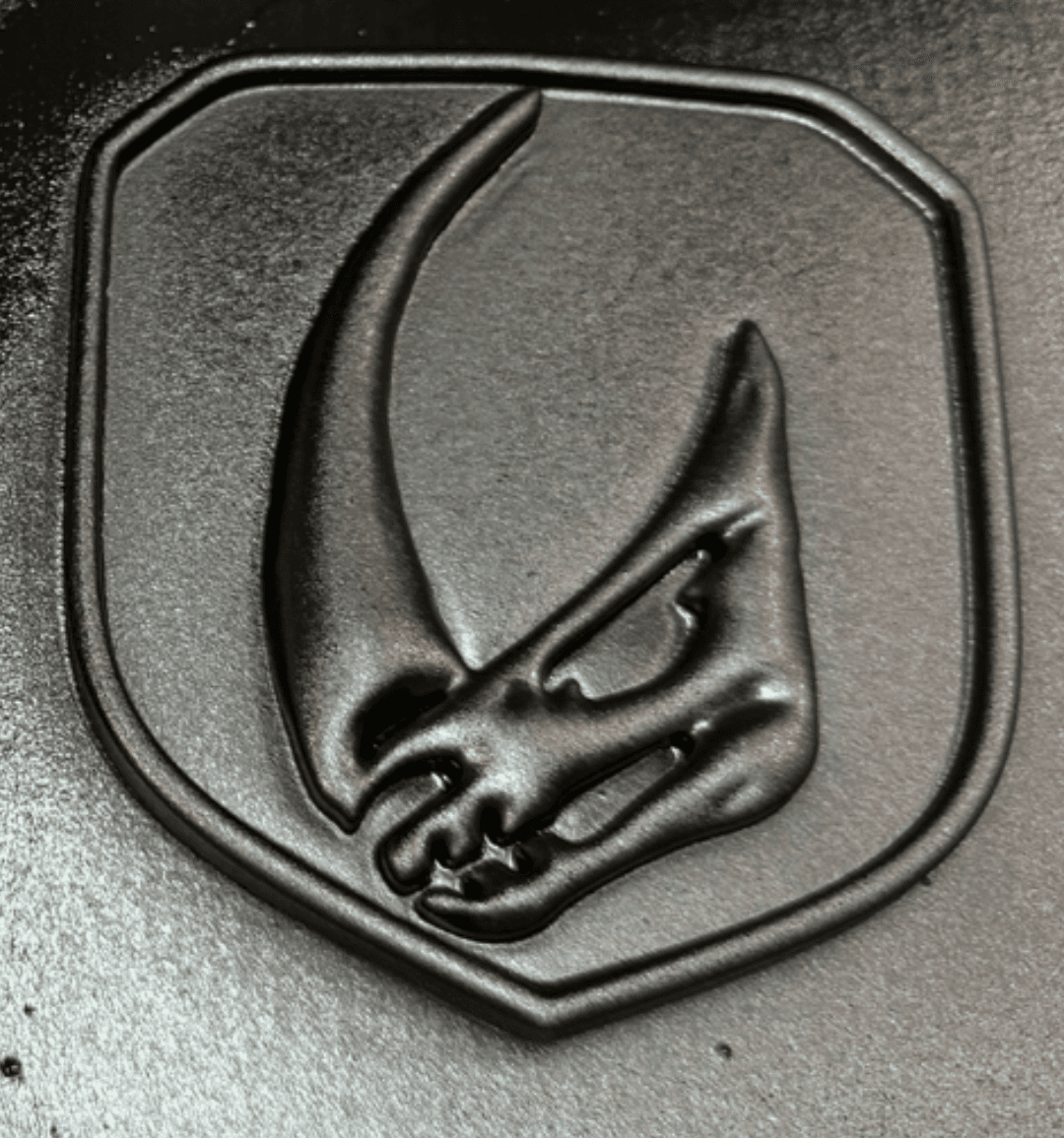 RAM Mudhorn front grille emblem