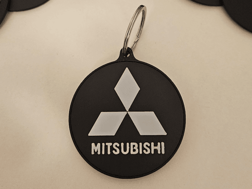 Mitsubishi Circle Keychain